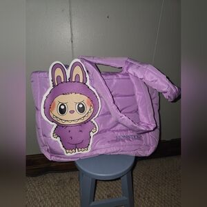 Purple Labubu Monsters Tote